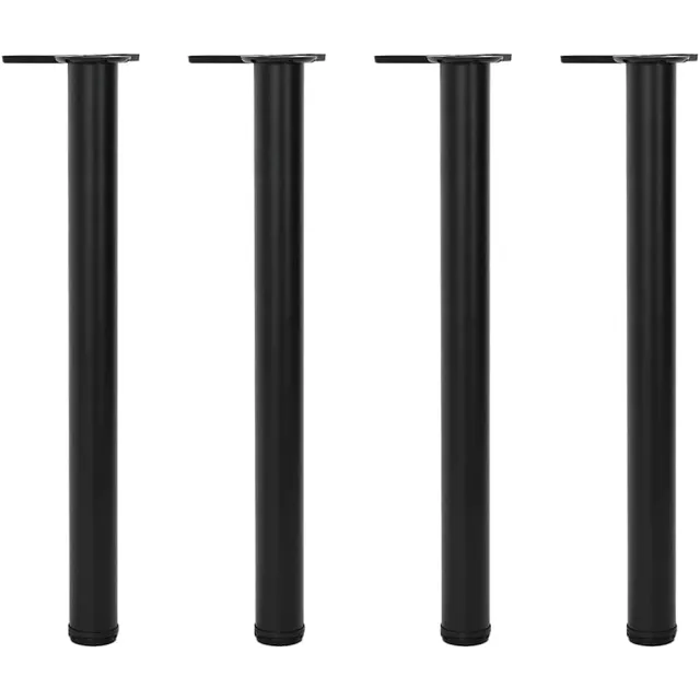 vidaXL Tafelpoten in hoogte verstelbaar zwart 710 mm 4 st