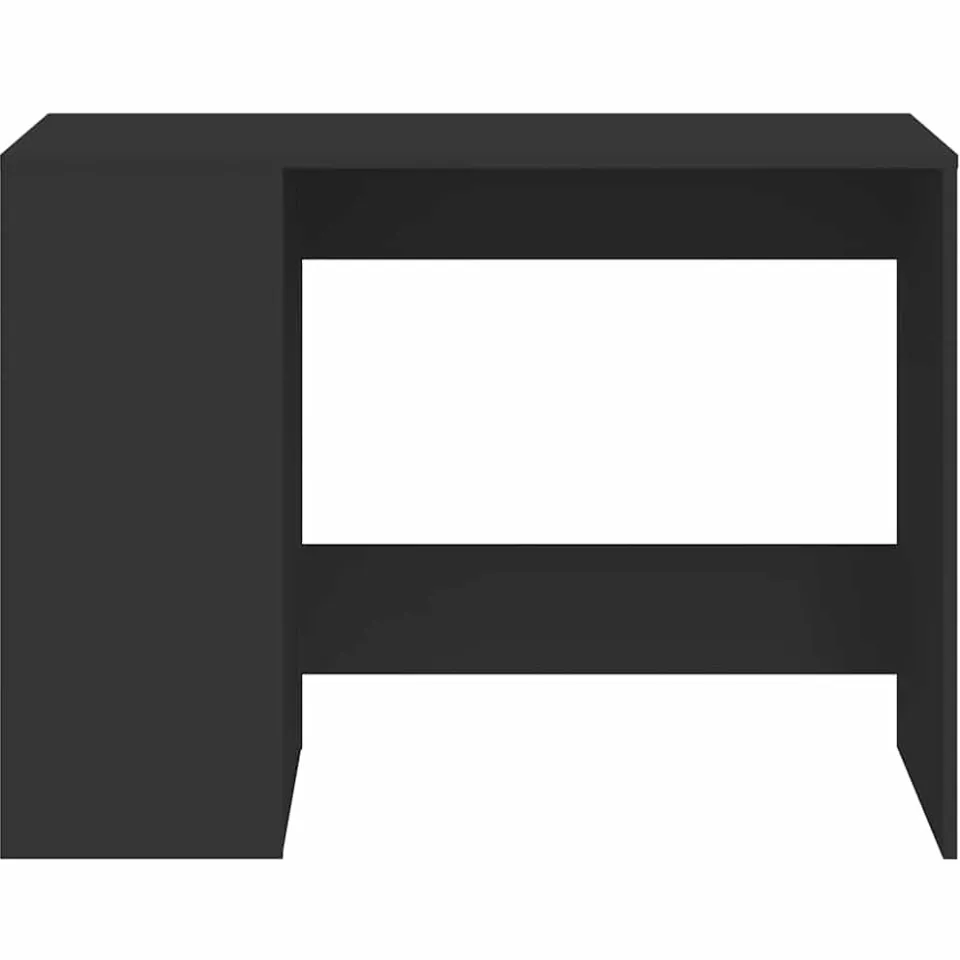 vidaXL Bureau 102x50x75 cm bewerkt hout zwart