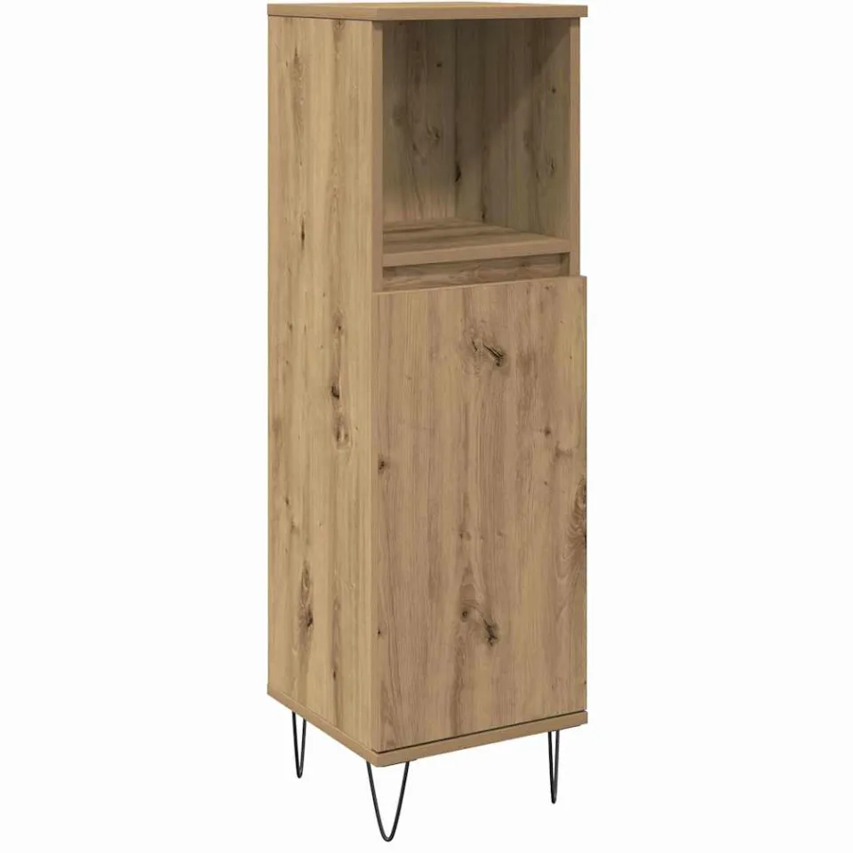 vidaXL Badkamermeubelset 3 st Artisan Eiken 30 x 30 x 180 cm, foto 2