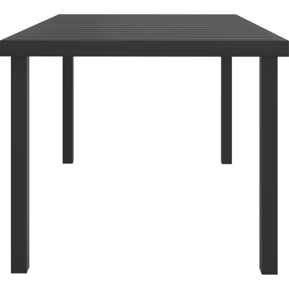 vidaXL Tuintafel 140x90x74 cm aluminium en HKC zwart, foto 3