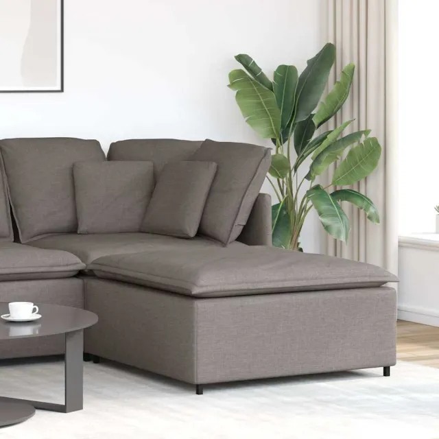 vidaXL Modulaire voetenbank module 100x100x48 cm taupe
