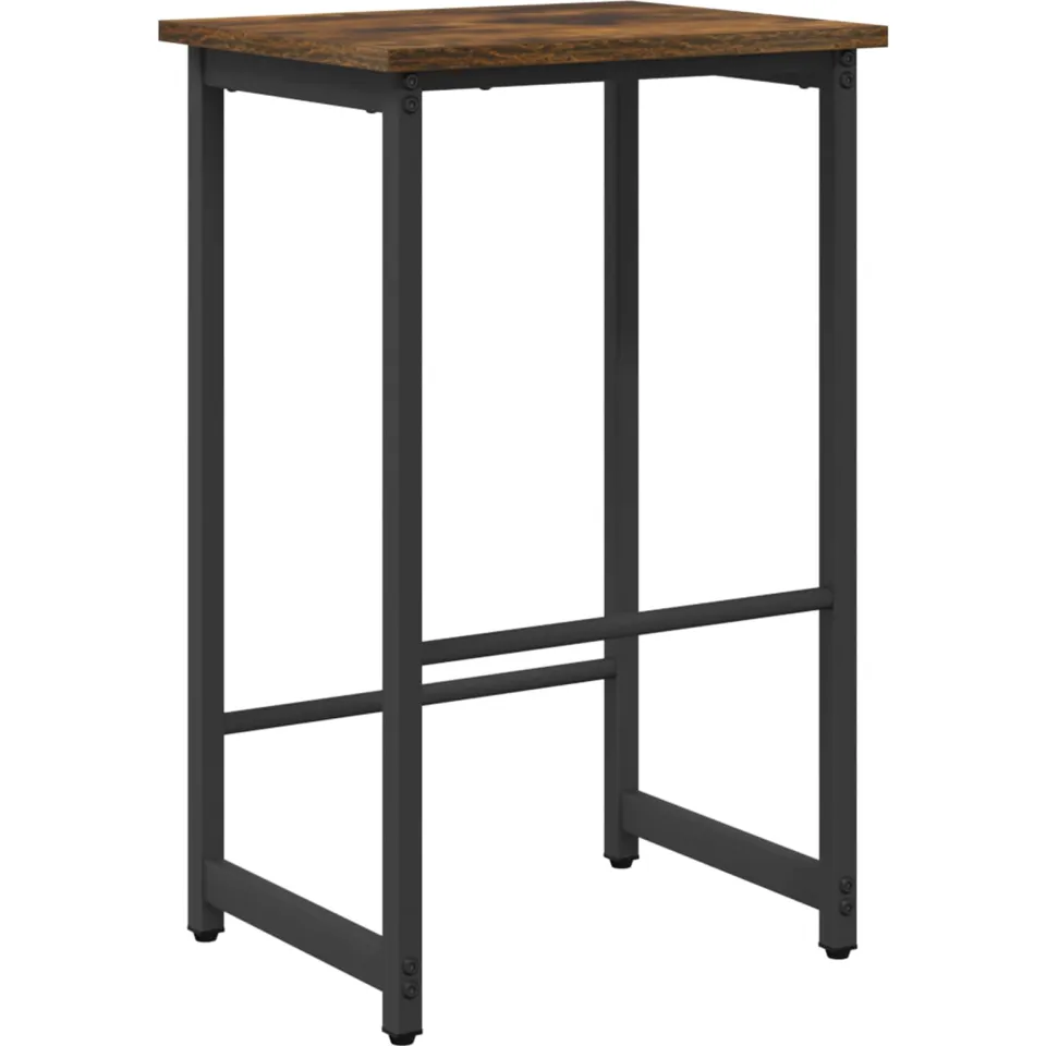 vidaXL Barkruk Gerookt eiken 40 x 32 x 64 cm Bewerkt hout Bruin