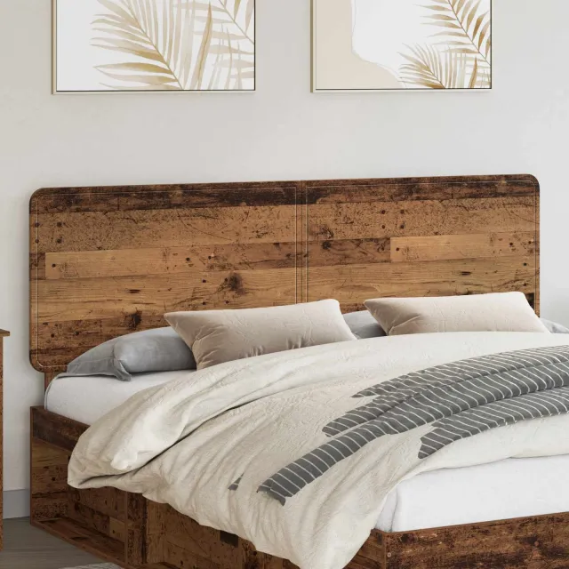 vidaXL Hoofdbord Oud Hout Bewerkt hout Bruin