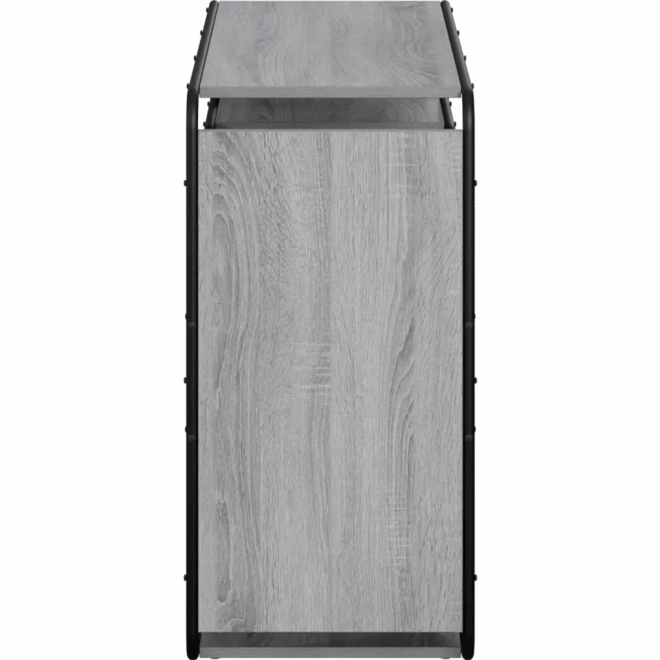 vidaXL Dressoir Grijs Sonoma 98 x 37.5 x 75.5 cm Bewerkt hout, foto 4