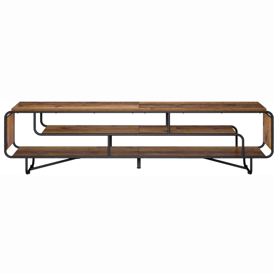vidaXL TV-standaard 180 x 36 x 45 cm Oud hout Bewerkt hout bruin, foto 2