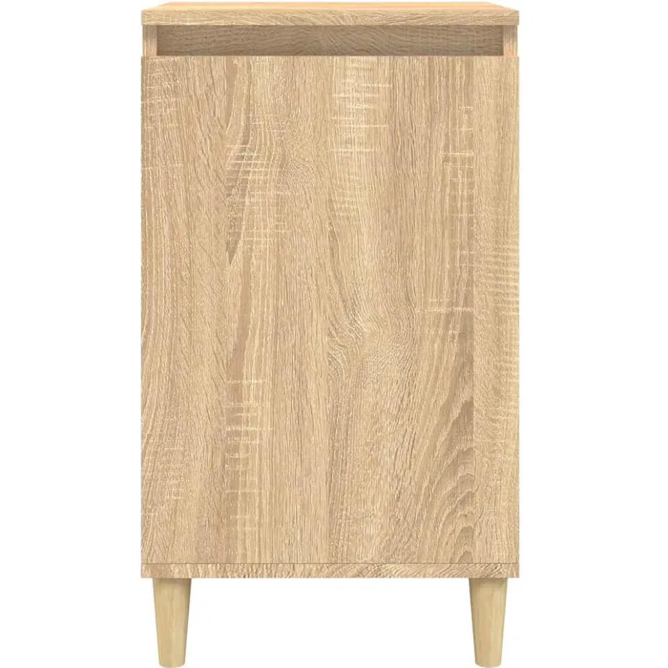 vidaXL Nachtkastjes 2 st 40x35x70 cm bewerkt hout sonoma eikenkleurig, foto 4
