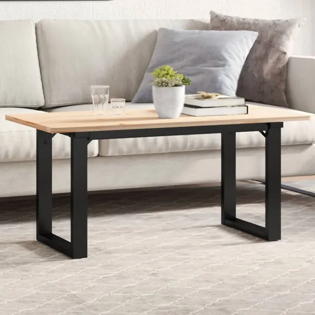 vidaXL Salontafelpoten O-frame 90x30x43 cm staal Zwart
