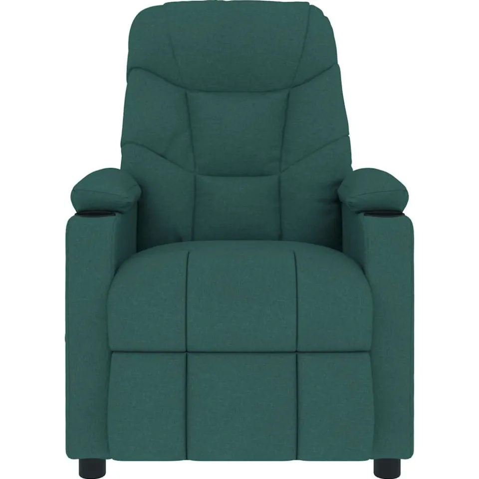 vidaXL Massagestoel stof donkergroen