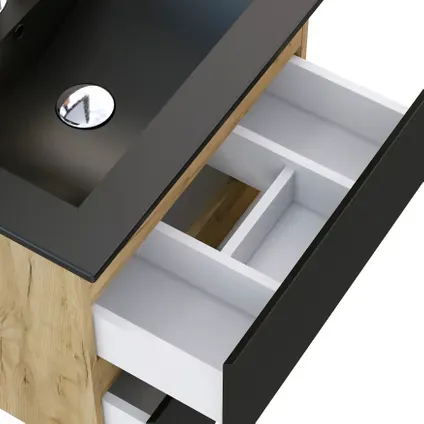 T-bath Badkamermeubelset Milenio 60cm Eiken Zwart, foto 4