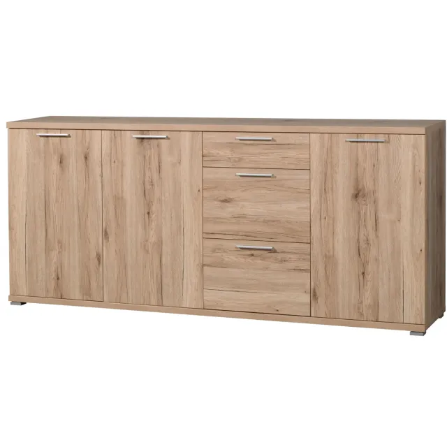 dressoir Bastia eiken grijs Bruin