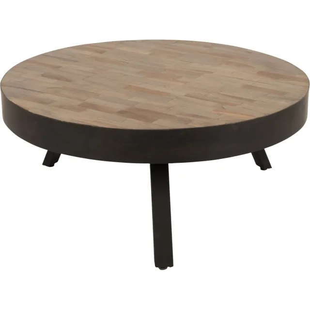 Housecraft Living Suri Salontafel Rond 70 cm Teakhout Bruin