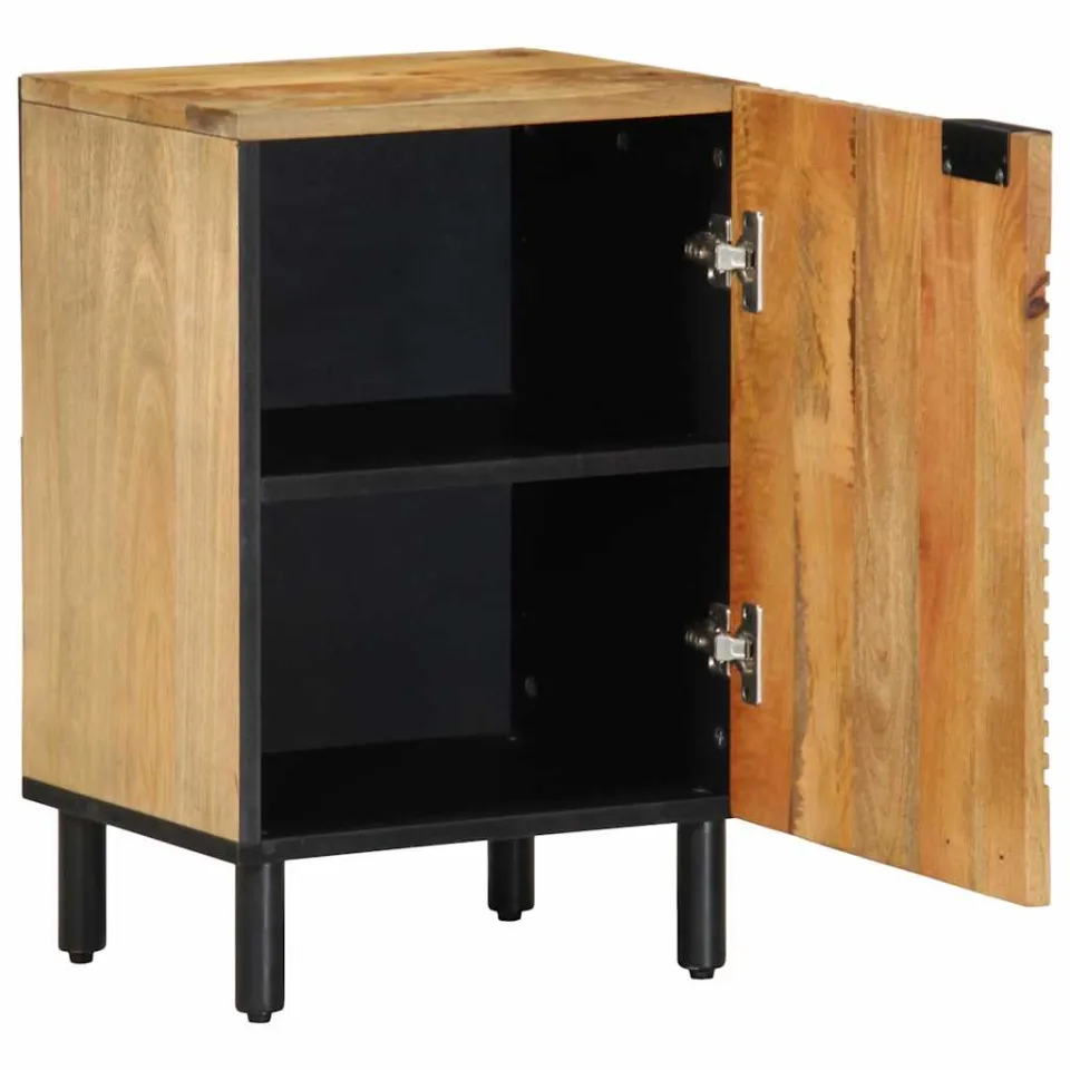 vidaXL Badkamerkast 38x33,5x58 cm massief mangohout bruin, foto 2