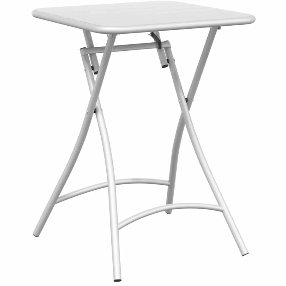 vidaXL Bistrotafel Wit 55 x 55 x 72,5 cm Poedercoating staal