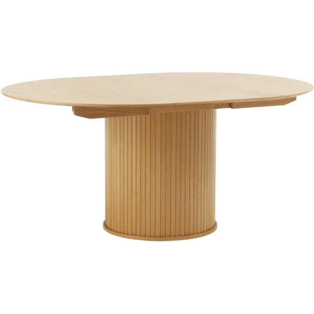 Giga Living Eettafel Rond Naturel - Uitschuifbaar - Ø120-167cm - Nola - Giga Living