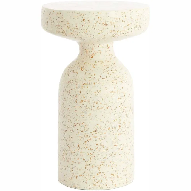 Light & Living Bijzettafel Moravit - Wit - Ø32x54cm