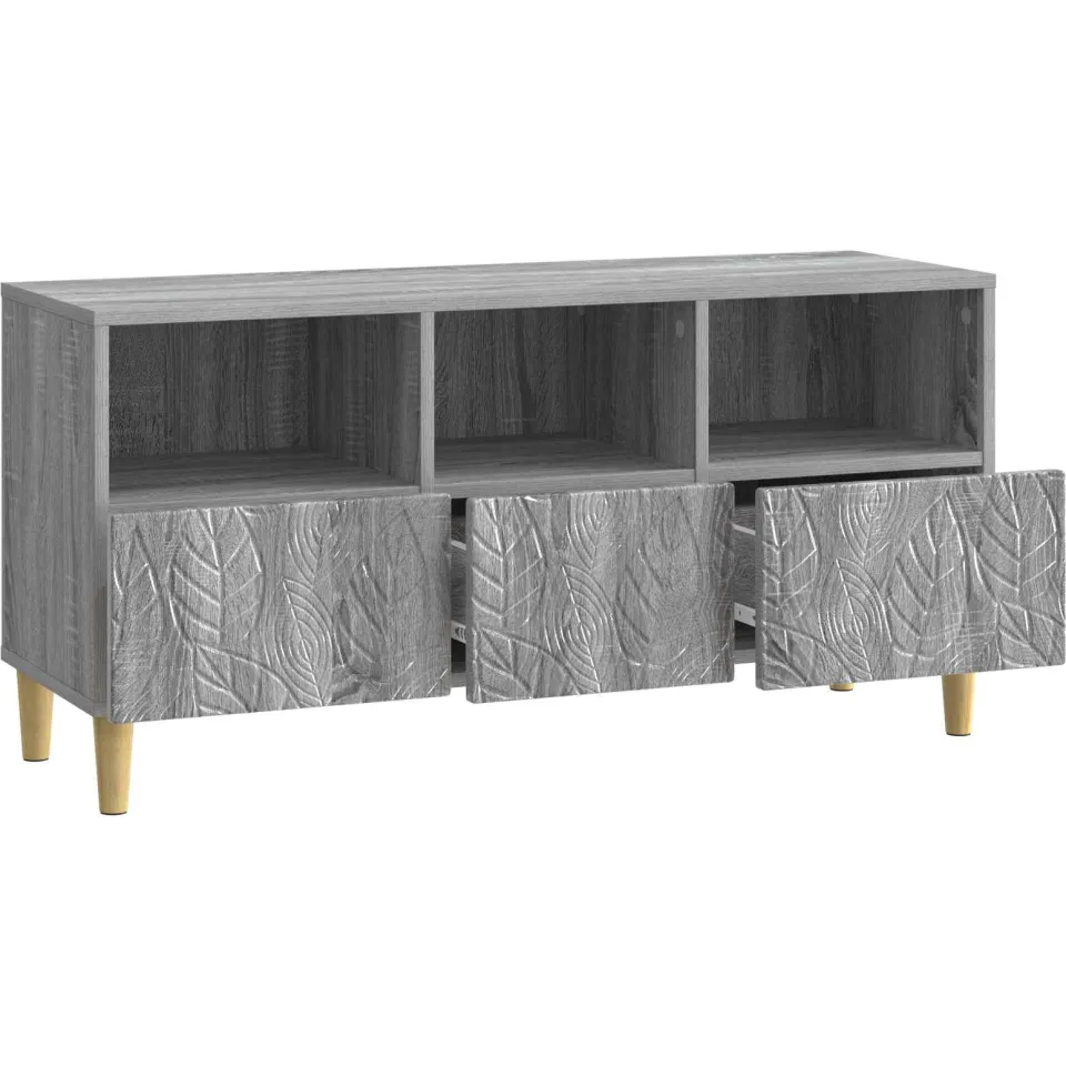 vidaXL TV-kast 102 x 34,5 x 50 cm Grijs Sonoma Bewerkt hout, foto 4