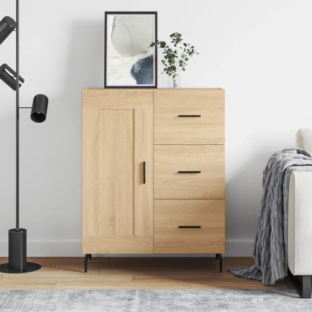 vidaXL Dressoir 69,5x34x90 cm bewerkt hout sonoma eikenkleurig, foto 2