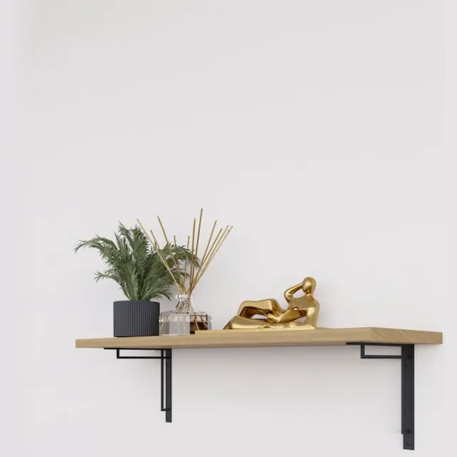 Wovar Plankdrager Zwart Modern 19 x 19 cm | Per Stuk