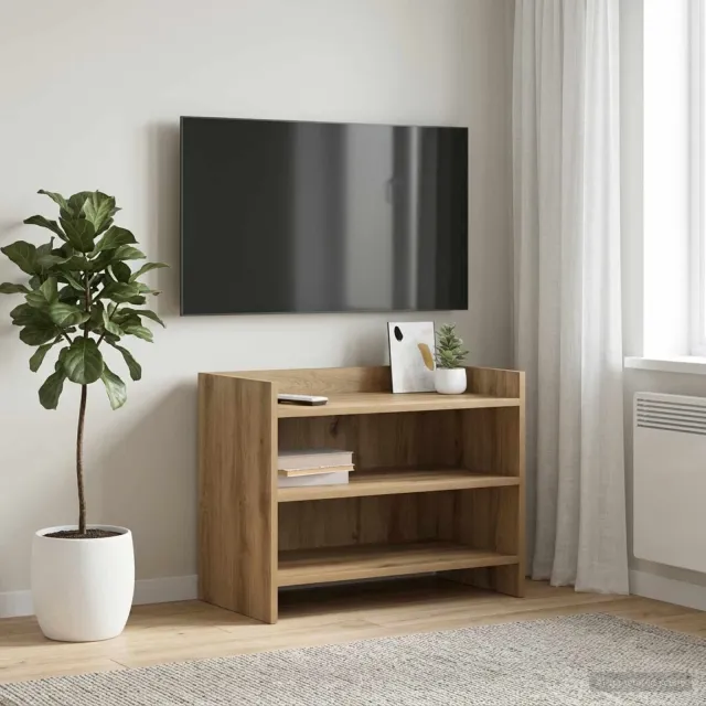 vidaXL TV-kast 60 x 33 x 47 cm Artisanaal eiken Bewerkt hout, foto 2
