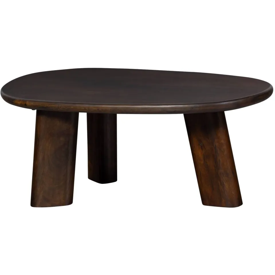 WOOOD Roundly Salontafel - Mangohout - Walnoot - 40x110x60, foto 2