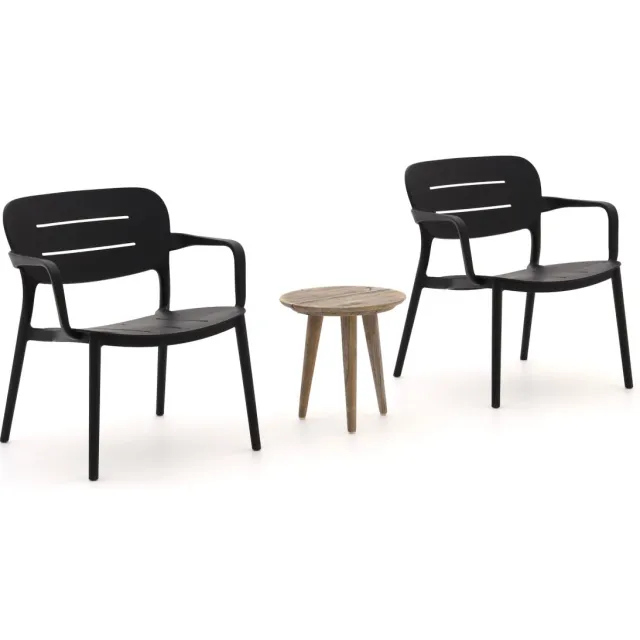 Forza Furniture Forza Pazzia/ROUGH-K balkonset 3-delig Bruin
