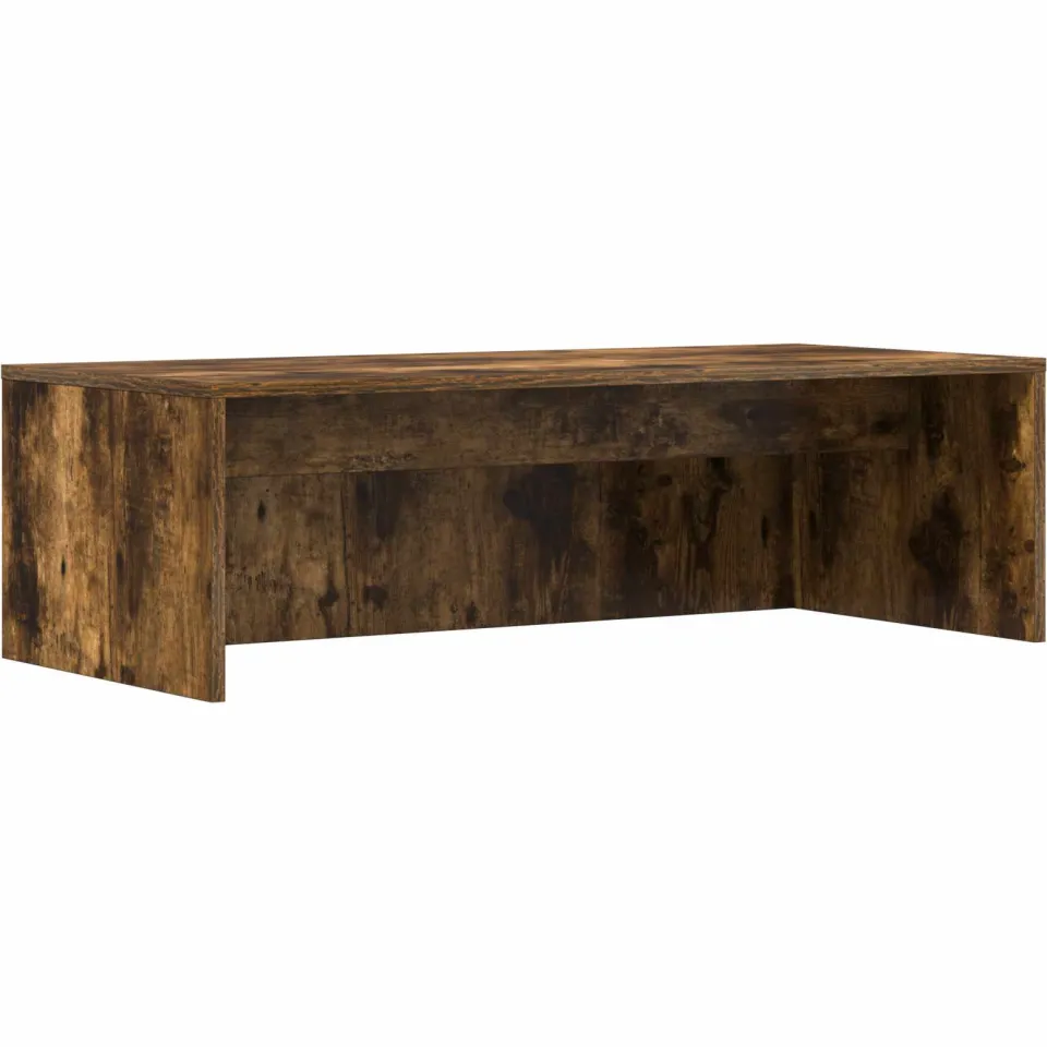 vidaXL Wandbureau Gerookt eiken 100 x 45 x 30 cm Bewerkt hout, foto 3