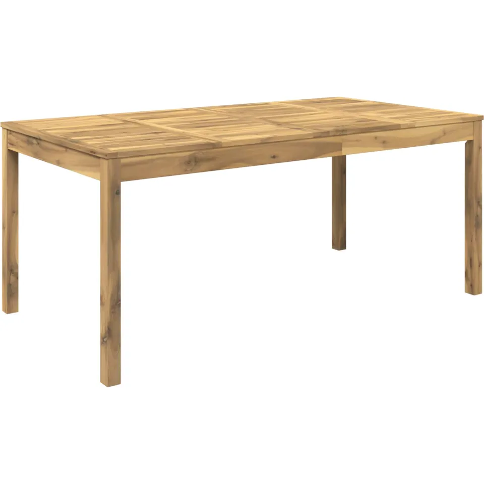 vidaXL Tuindiner tafel LAREN Witgewassen 180 x 88,5 x 75 cm, foto 3