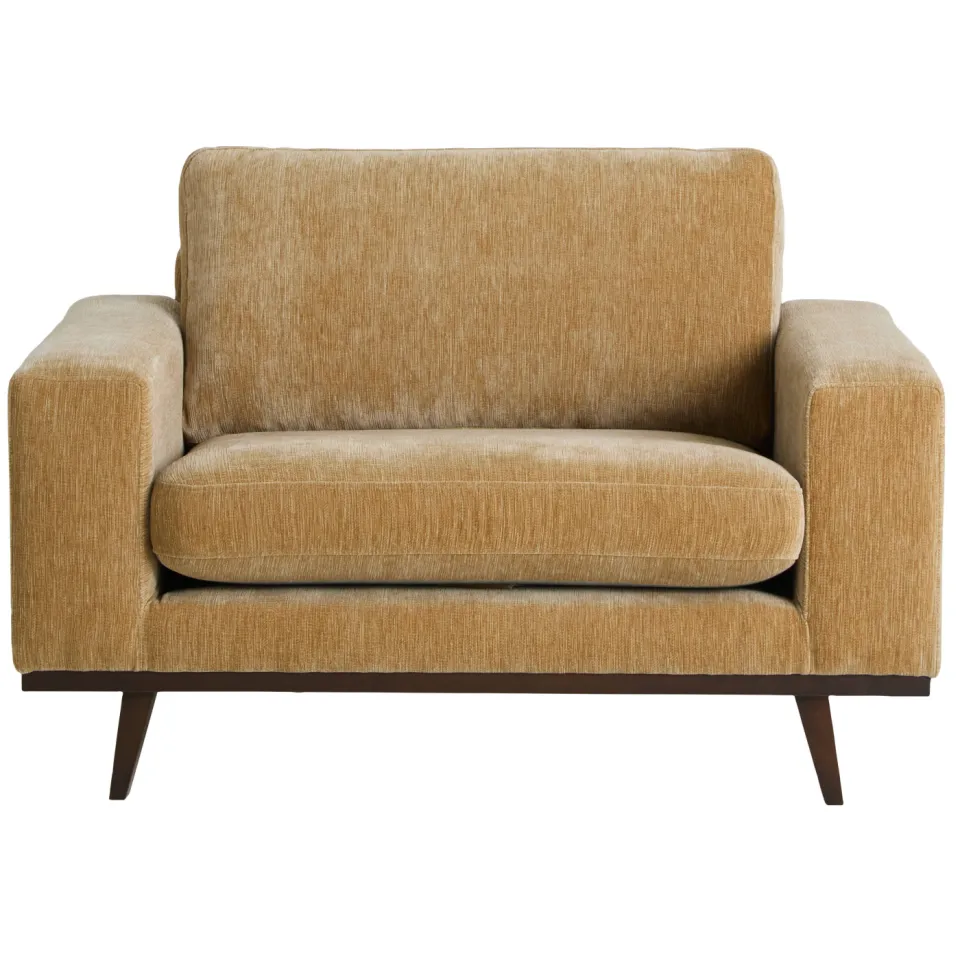 NOUS Living loveseat Torino bruin Geel