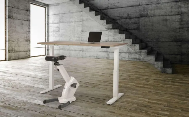 ABC Kantoormeubelen Ergonomisch elektrische verstelbaar zit/sta bureau Teez breed 160CM diep 80CM bladkleur Beuken framekleur Zwart (RAL9005) Zwart (RAL9005)/Beuken