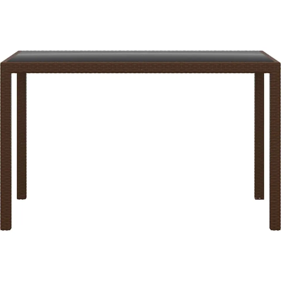 vidaXL 3-delige Tuinset met kussens poly rattan bruin, foto 4
