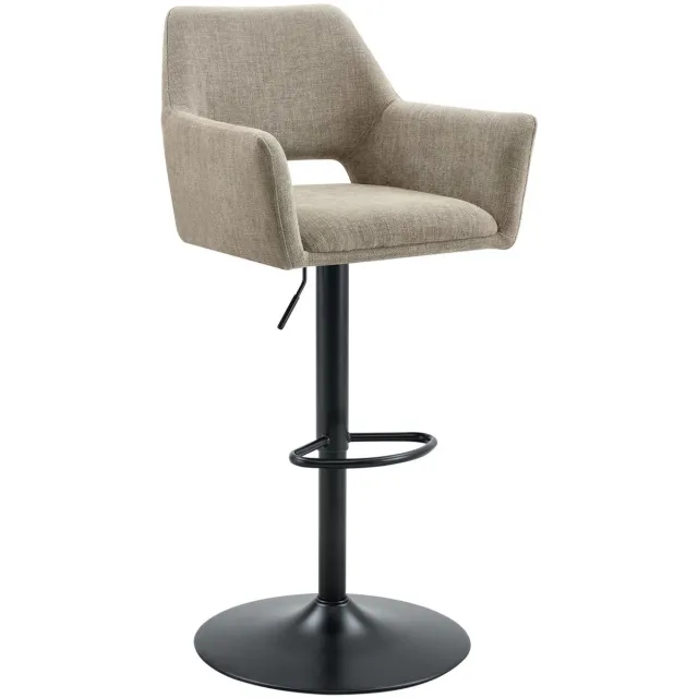 Giga Living Barkruk Tess Stof Taupe - Giga Meubel - Set van 2