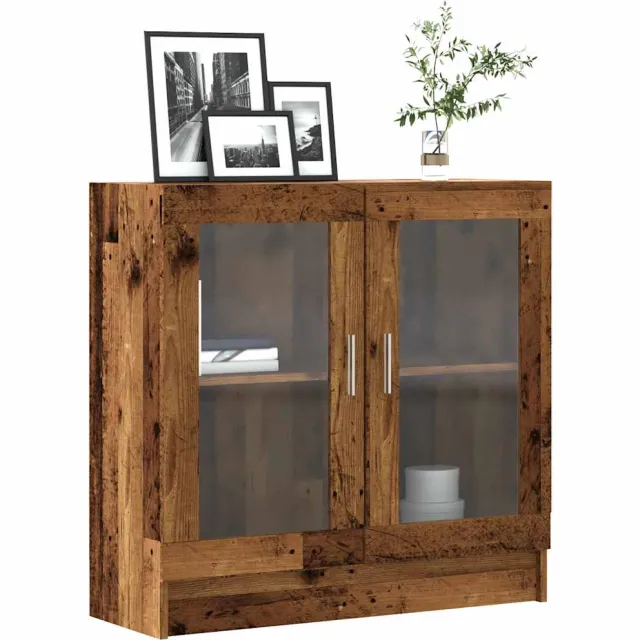 vidaXL Boekenkast 82,5x30,5x80 cm bewerkt hout oud houtkleurig Bruin
