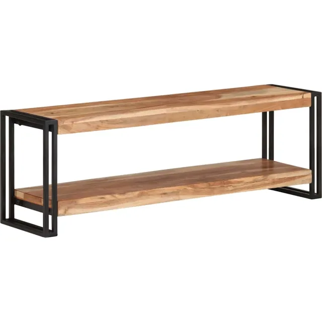 vidaXL Tv-meubel 120x30x40 cm massief acaciahout Bruin