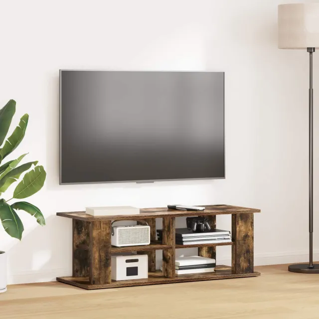 vidaXL TV-standaard 96 x 35 x 33,5 cm Gerookt eiken, foto 2
