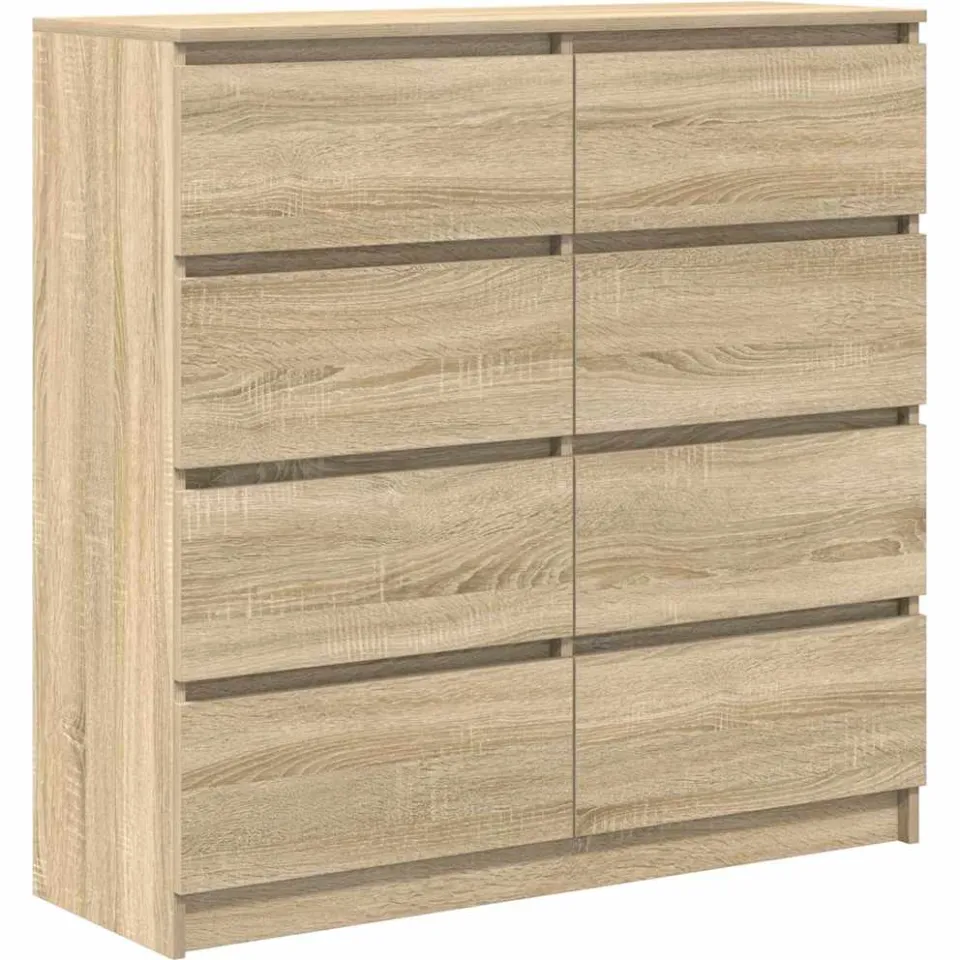 vidaXL Dressoir 100x35x99 cm bewerkt hout sonoma eikenkleurig Bruin