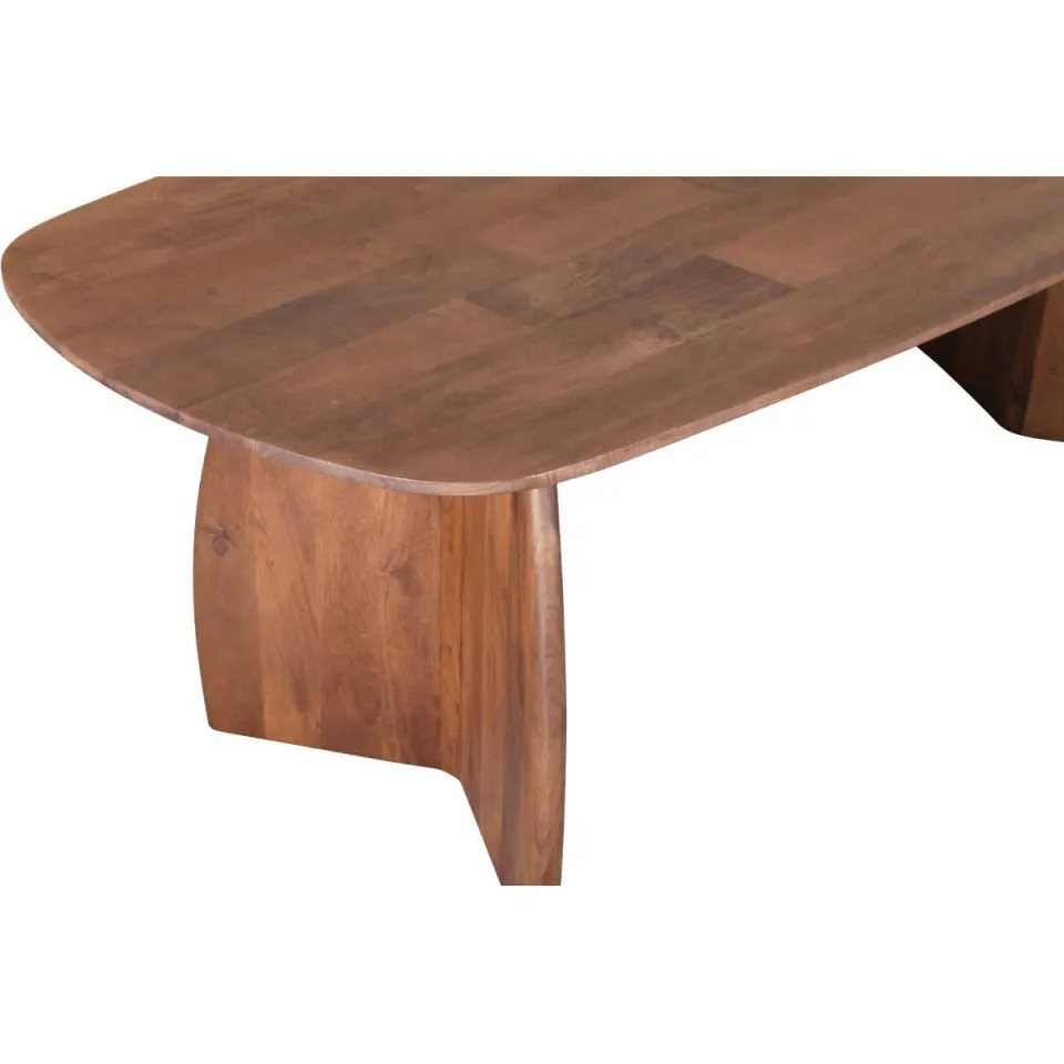 Giga Meubel Eettafel Majada - Deens Ovaal Donkerbruin Hout - 300x100x76cm, foto 3