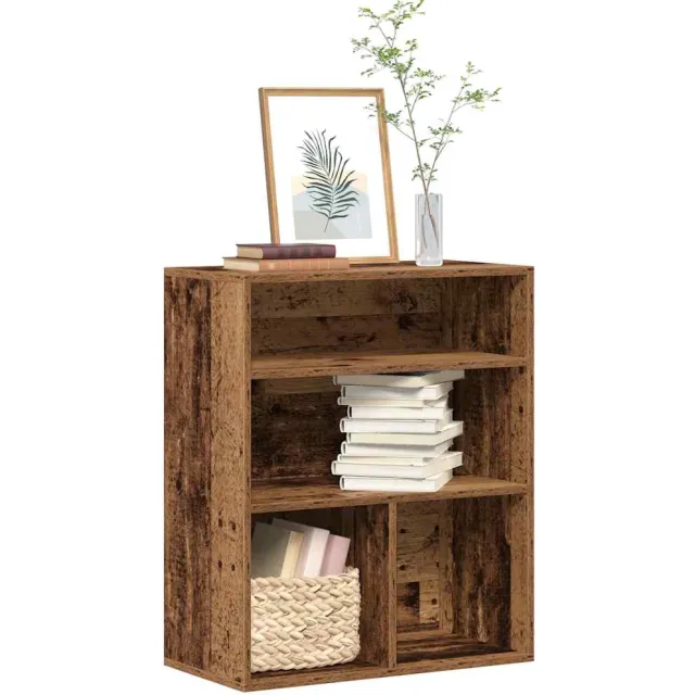 vidaXL Boekenkast 60x30x71,5 cm bewerkt hout oud houtkleurig Bruin
