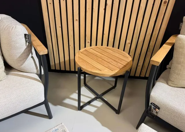 Apple Bee Condor Lounge Koffietafel Ø 54 cm | Teakhout | Showroommodel Naturel