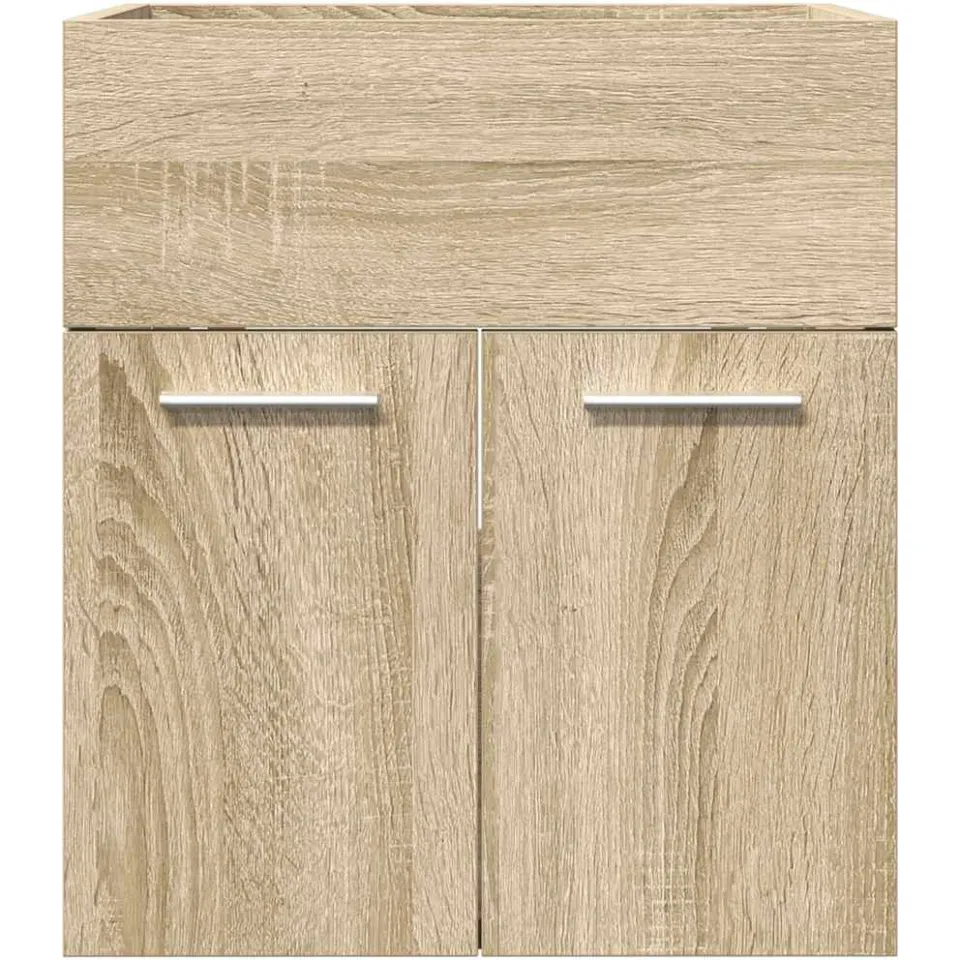 vidaXL Wastafelkast 41x38,5x46 cm bewerkt hout sonoma eikenkleurig, foto 4