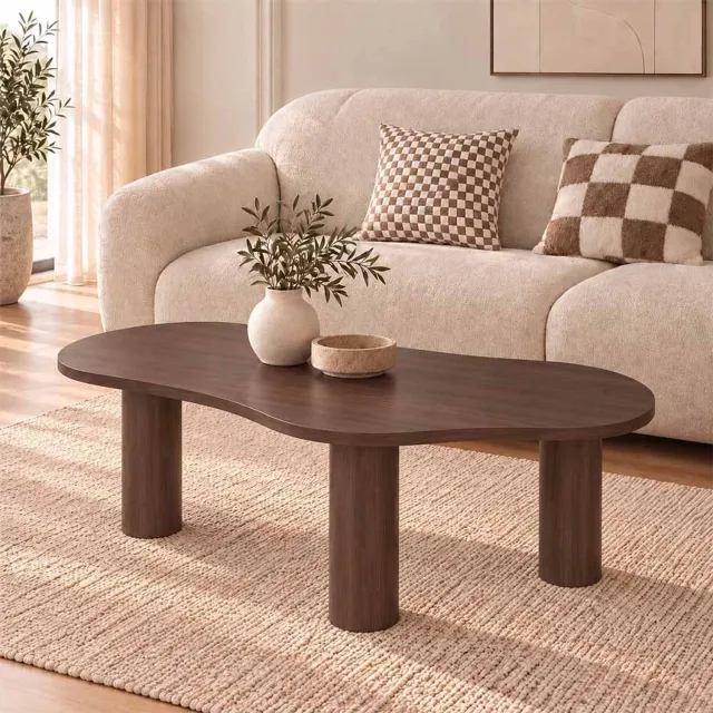 Milton & Oldbrook Salontafel 140 cm Sorano Walnootfineer Bruin