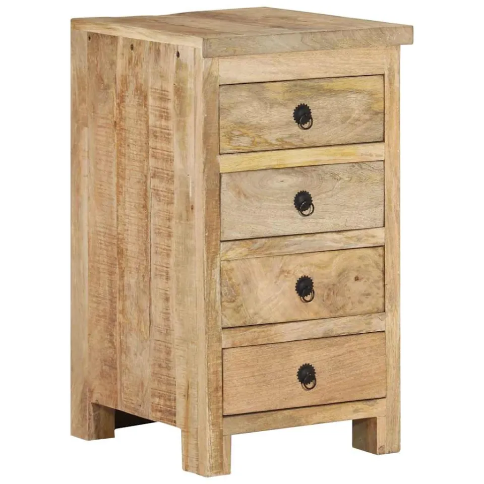 vidaXL Bureau 140x50x77 cm massief mangohout bruin, foto 3