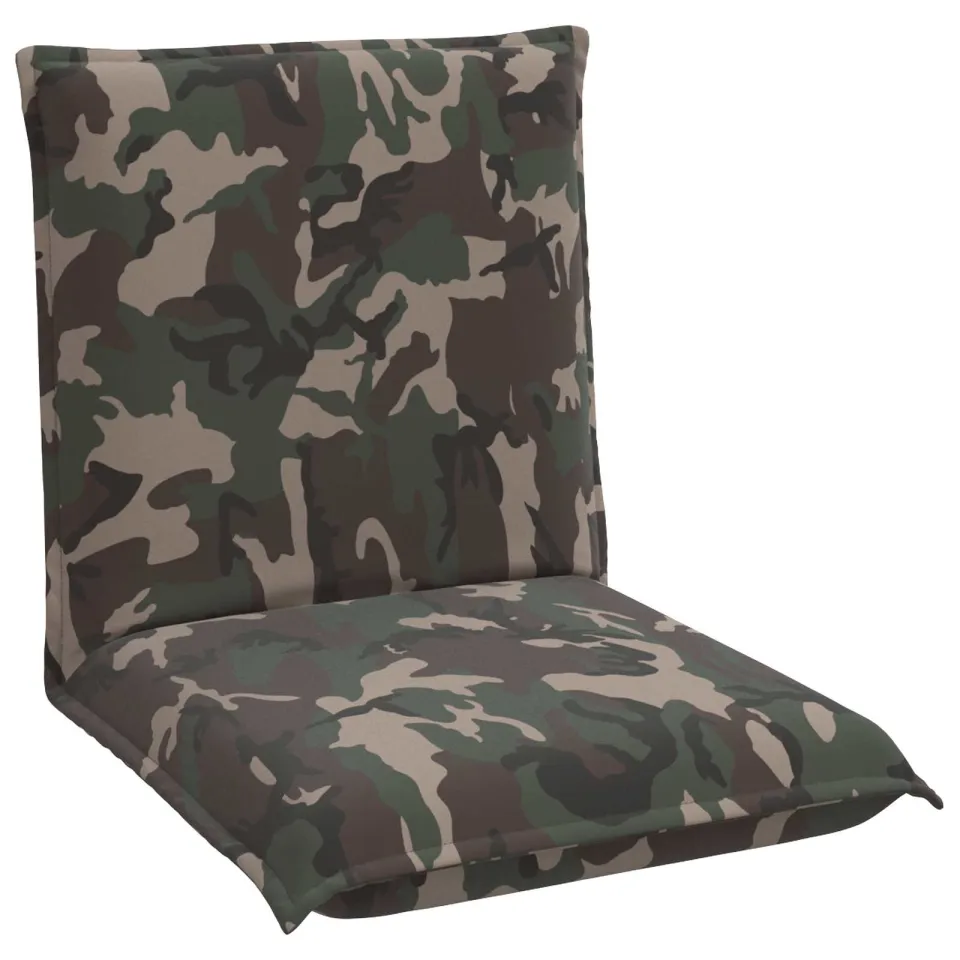 vidaXL Verstelbare vlo stoelen Leger Stof Groen