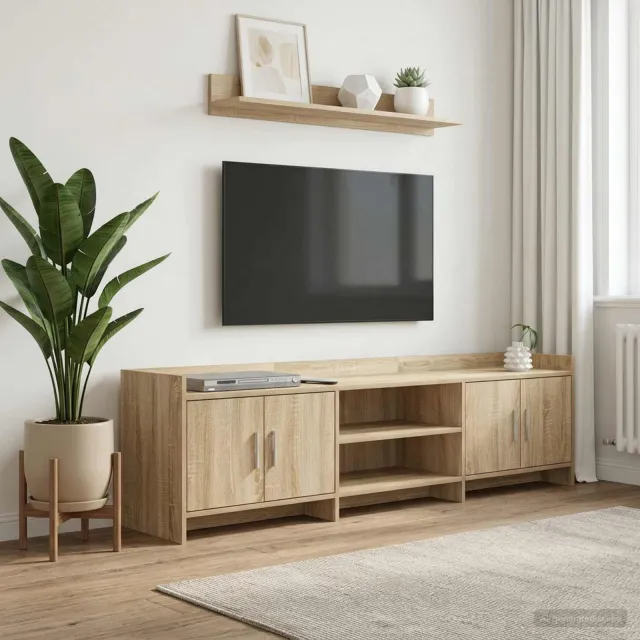 vidaXL TV-kast 168 x 33 x 47 cm Sonoma Eiken Bewerkt hout, foto 2