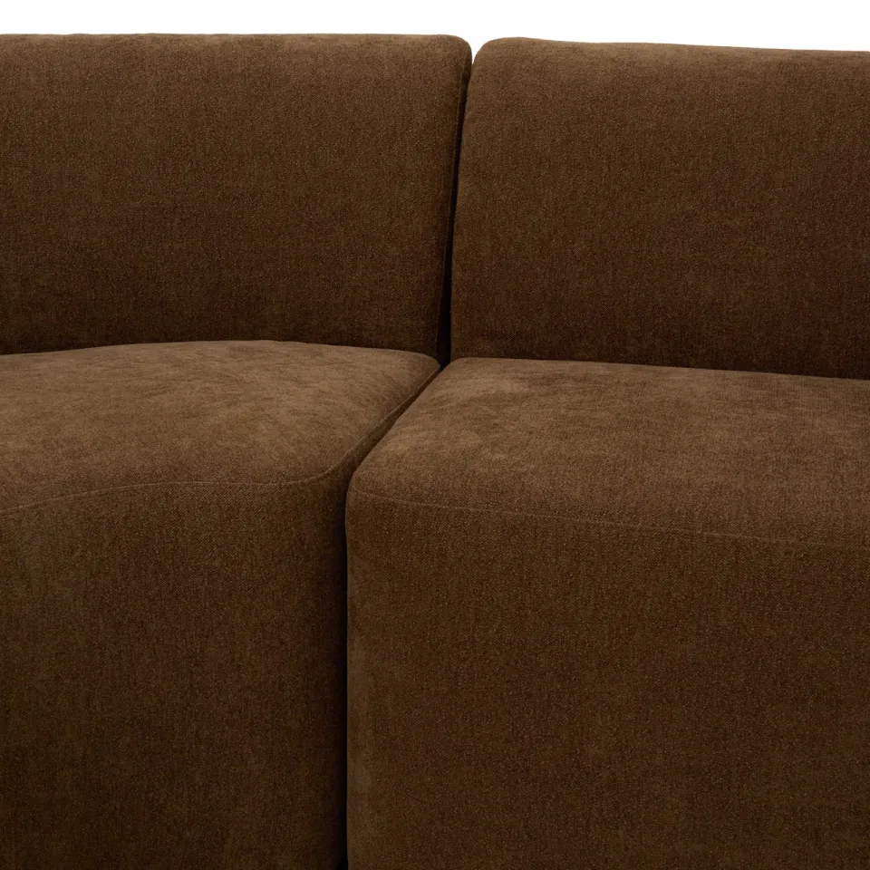 NOUS Living 1-zits element eetkamerbank Rhea bruin, foto 8