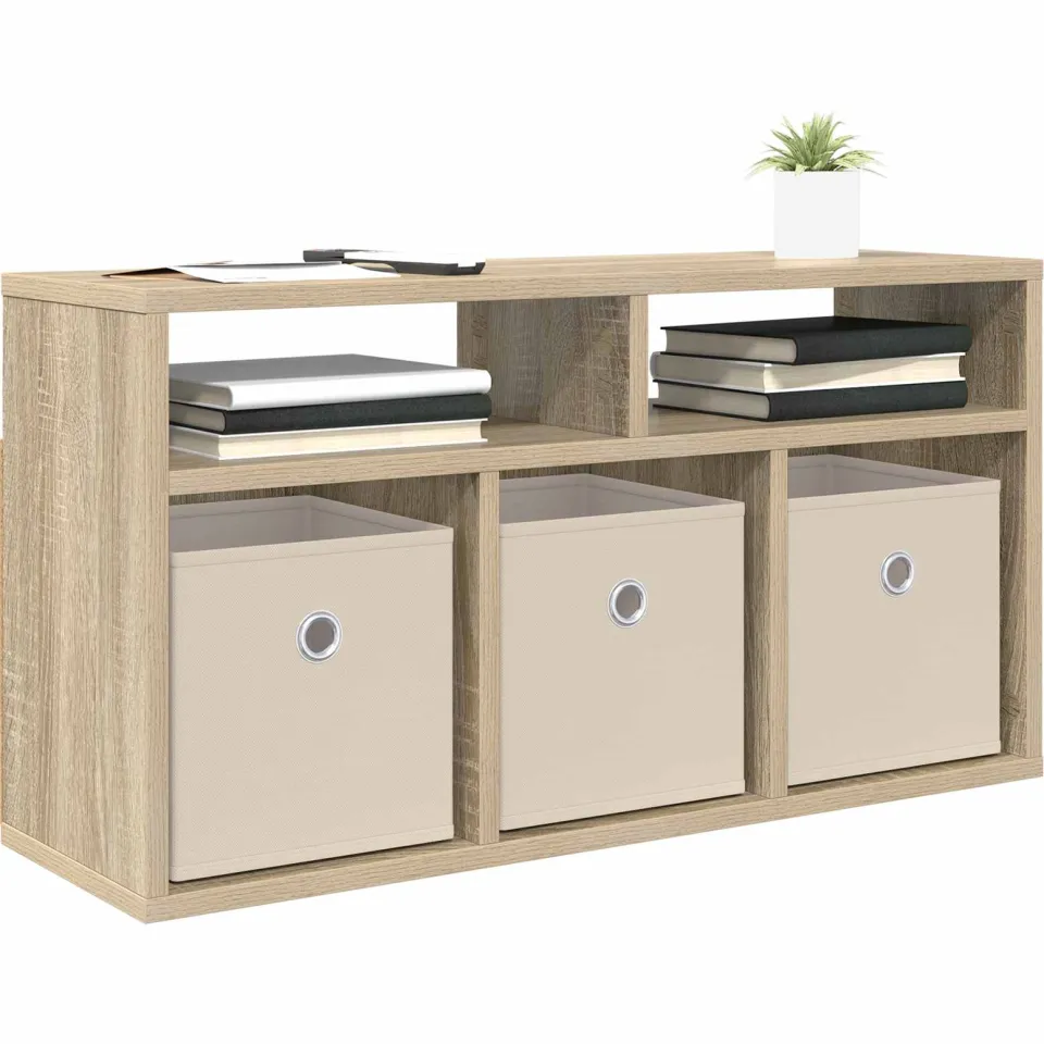 vidaXL Laagkast 72 x 22,5 x 38 cm Sonoma Eiken, foto 2