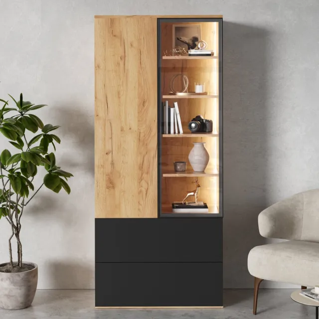 VVBV Dressoir 180x40x45 cm – Opbergmeubel met Opbergruimte – Scandinavisch – Modern Design – Voor Woonkamer – Voor Slaapkamer – Wit + Goud