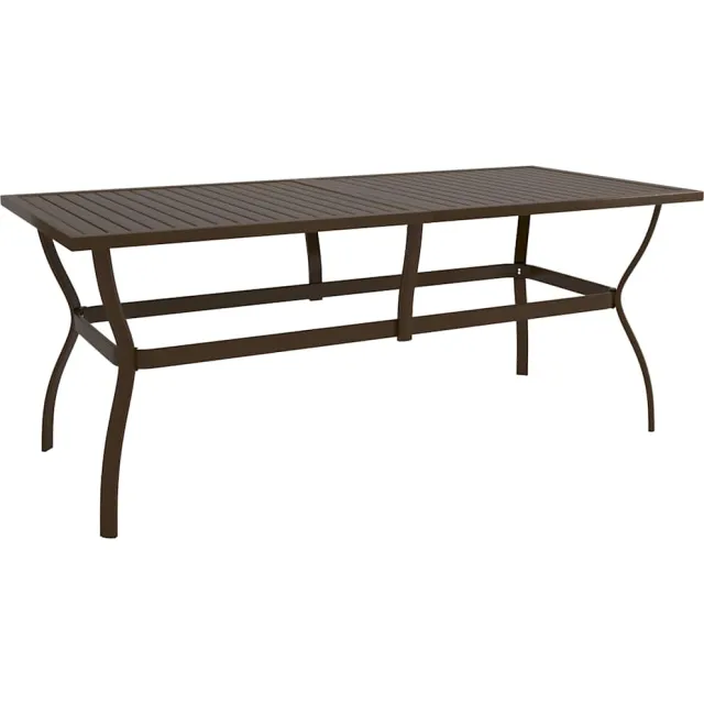 vidaXL Tuintafel 190x80x72 cm staal bruin, foto 2