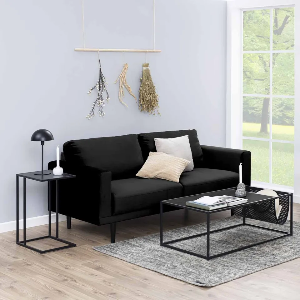 Lisomme Vic houten bijzettafel zwart - 43 x 63 cm, foto 4