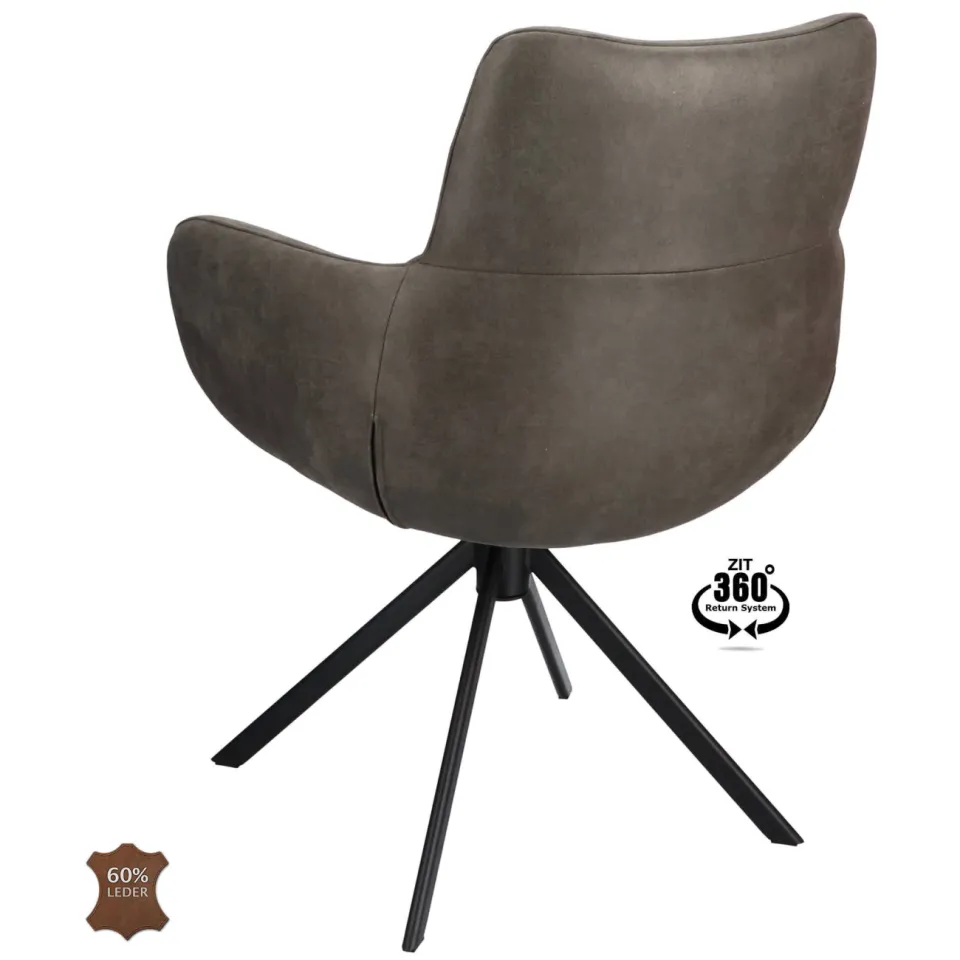 Wehkamp Home armstoel Sabi graphite, foto 4