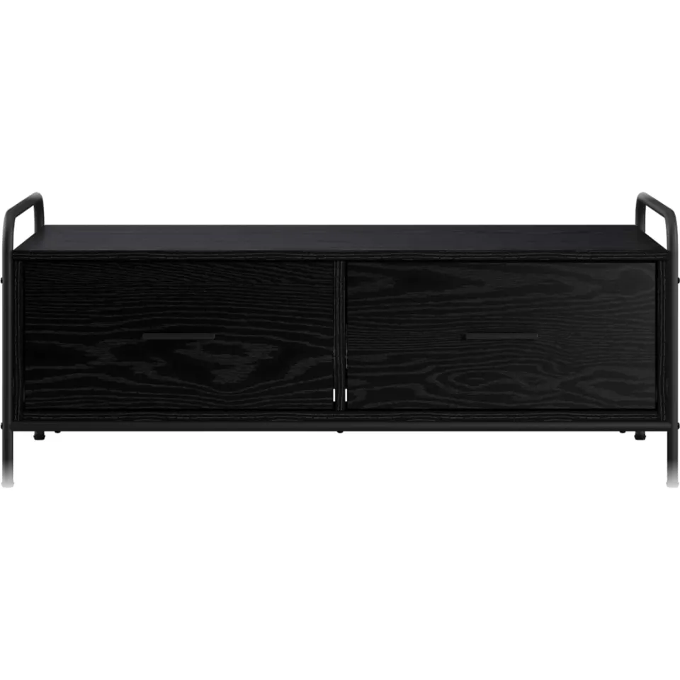 vidaXL Salontafel Zwart eiken 99,5 x 49 x 41 cm Bewerkt hout, foto 3